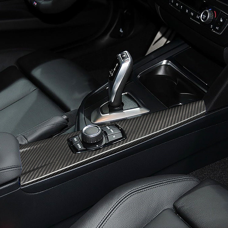Dry Carbon Fiber Interior Trims Center Console Panel Cover For BMW F30/F32