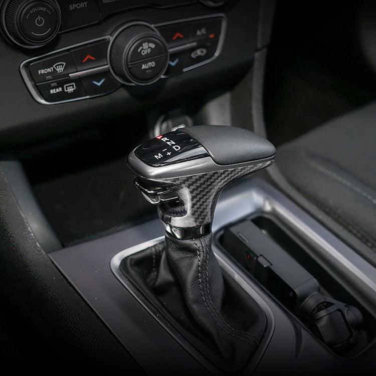 2015-2023 Dodge Charger/Challenger Carbon Fiber Interior Gear Shift Knob Trim Covers - Xorient Carbon Fiber