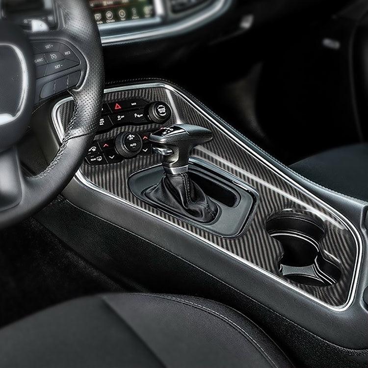 2015-2023 Dodge Challenger Carbon Fiber Interior Center Console Trim Cover - Xorient Carbon Fiber