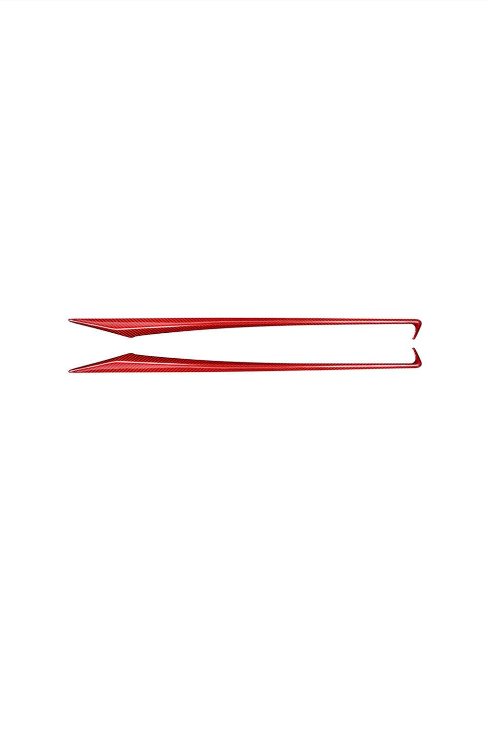 2014+ Infiniti Q50 Carbon Fiber Interior Door Chrome Delete Trim Cover - Xorient Carbon Fiber
