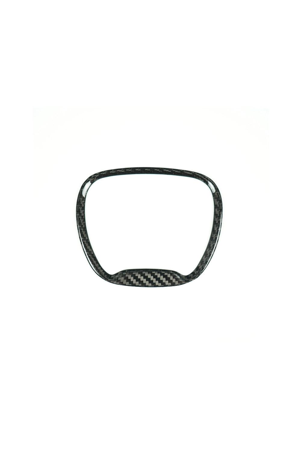 2015-2023 Dodge Charger/Challenger Carbon Fiber Steering Wheel Chrome Delete Trim Cover - Xorient Carbon Fiber dodge durango parts