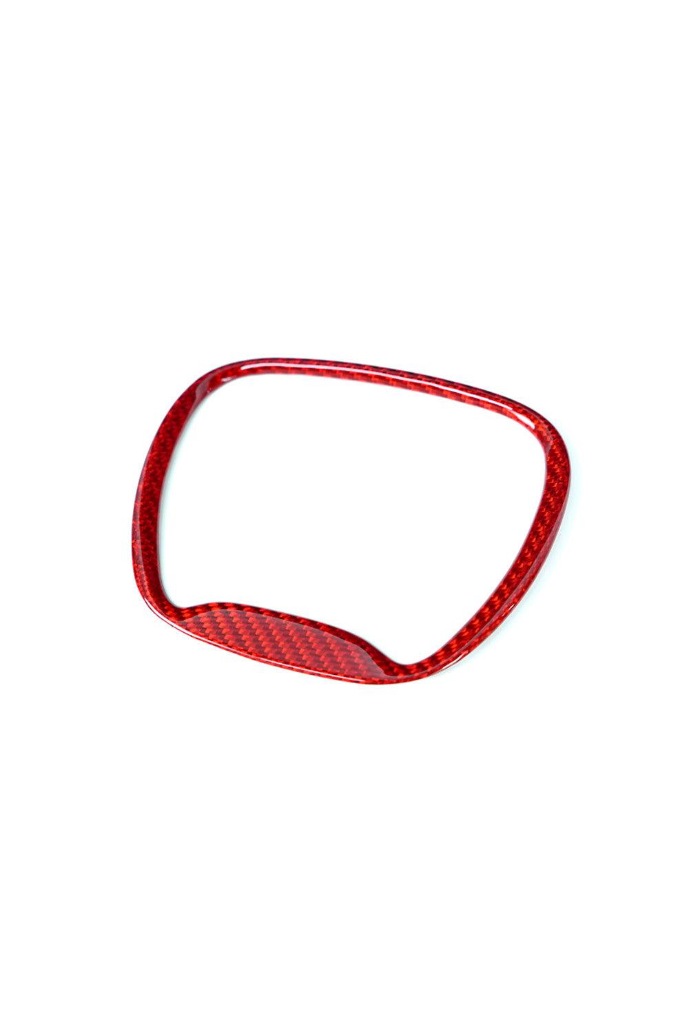 2015-2023 Dodge Charger/Challenger Carbon Fiber Steering Wheel Chrome Delete Trim Cover - Xorient Carbon Fiber dodge durango parts