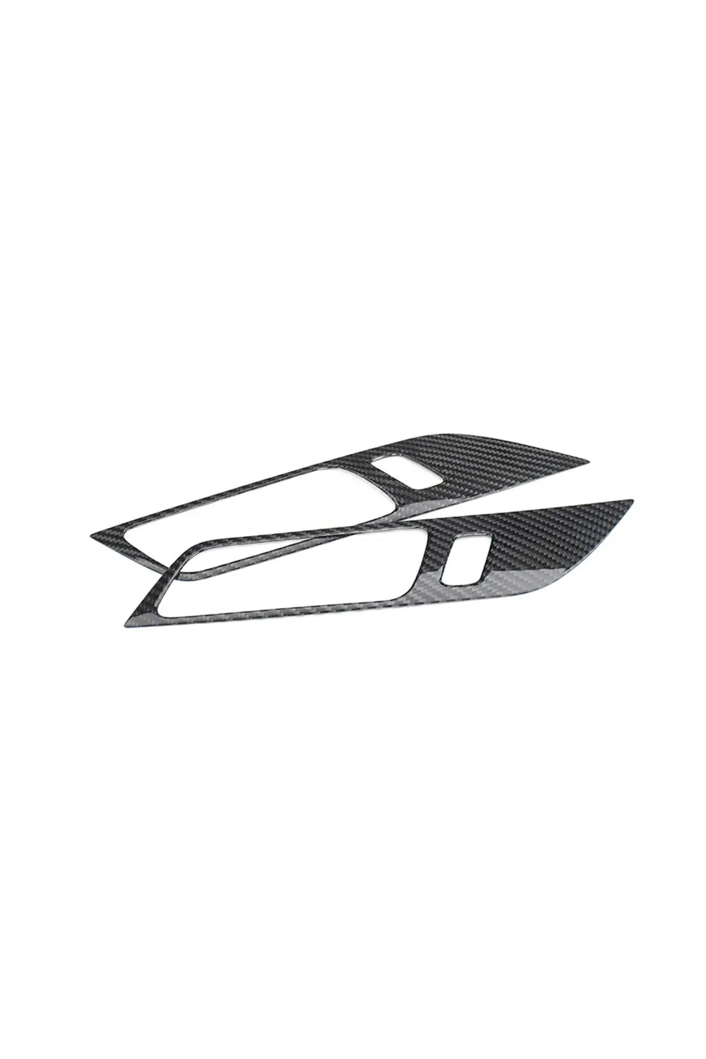 2015+ Ford Mustang Hard Carbon Fiber Door Handle Panel Trim Cover