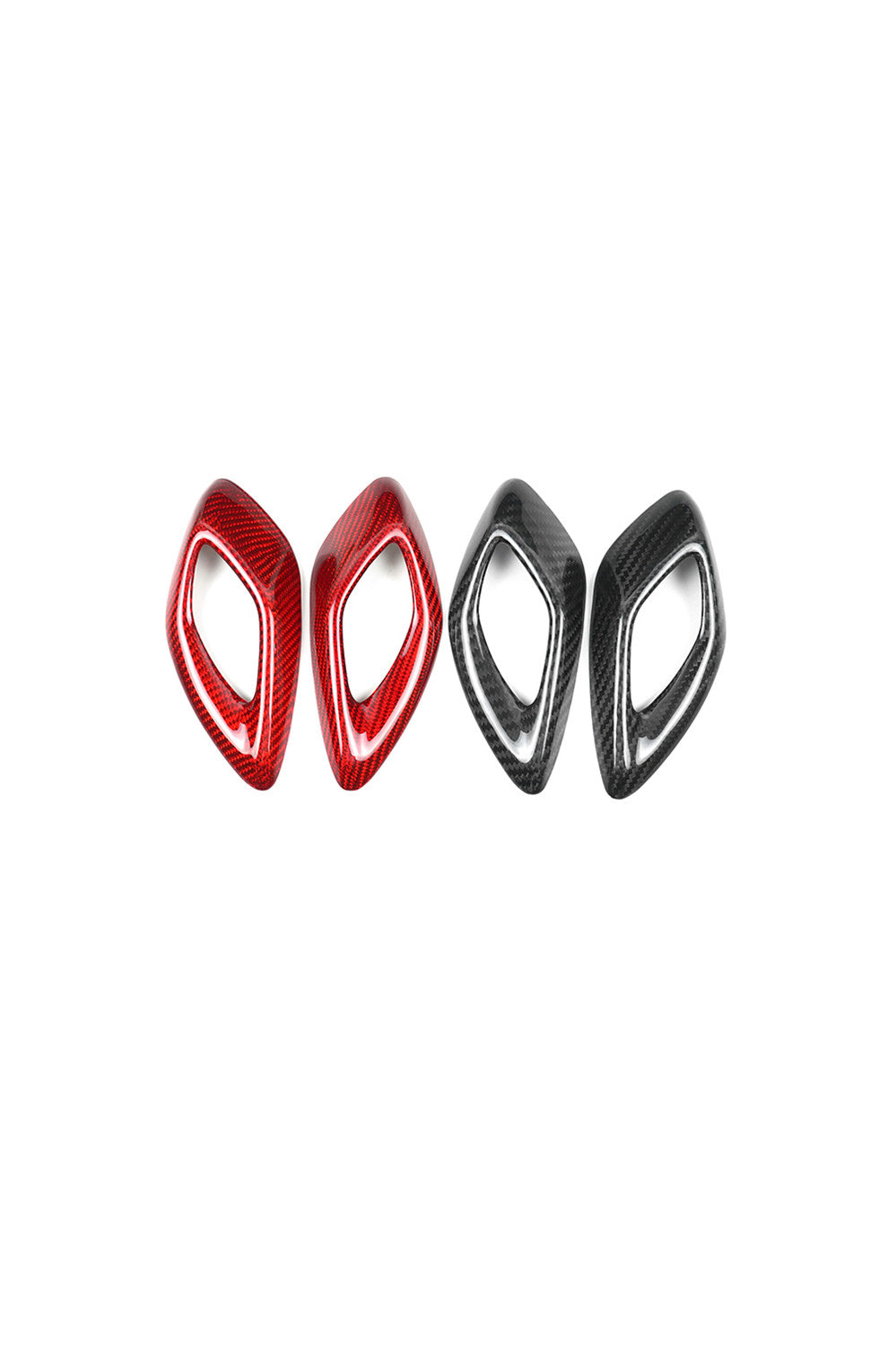2016-2023 Camaro aftermarket parts Carbon Fiber Interior Door Handles Chrome Delete Trim Covers