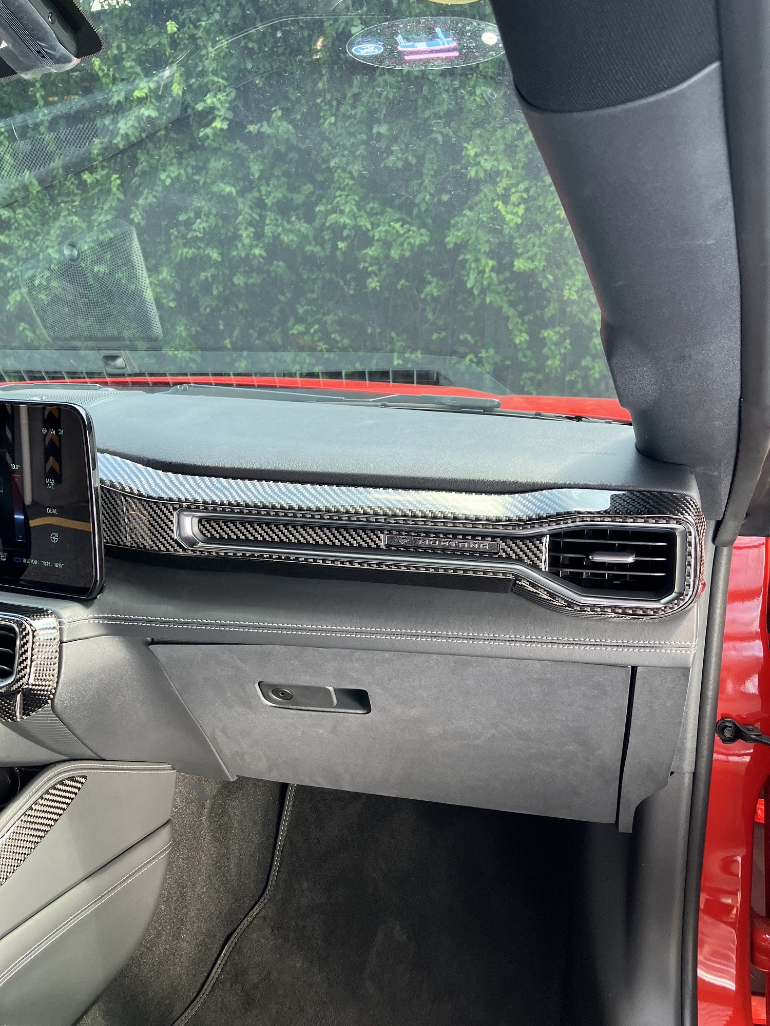 2024 Ford Mustang S650 Soft Carbon Fiber Dirver And Passenger Trims