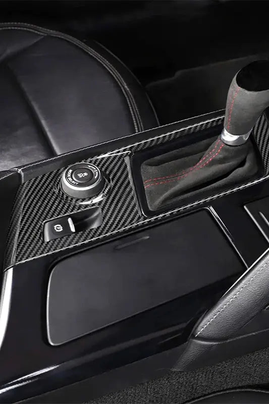 Corvette C7 Dry Carbon Fiber Center Console Gear Shift Panel Trim Cover