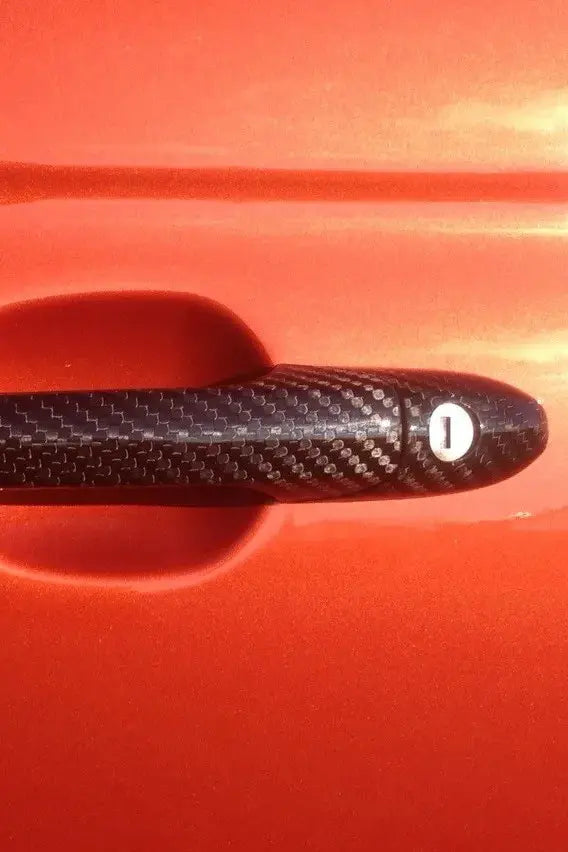 Fiat 500 Abarth 595 695 Carbon Fiber Door Handles Trim Cover