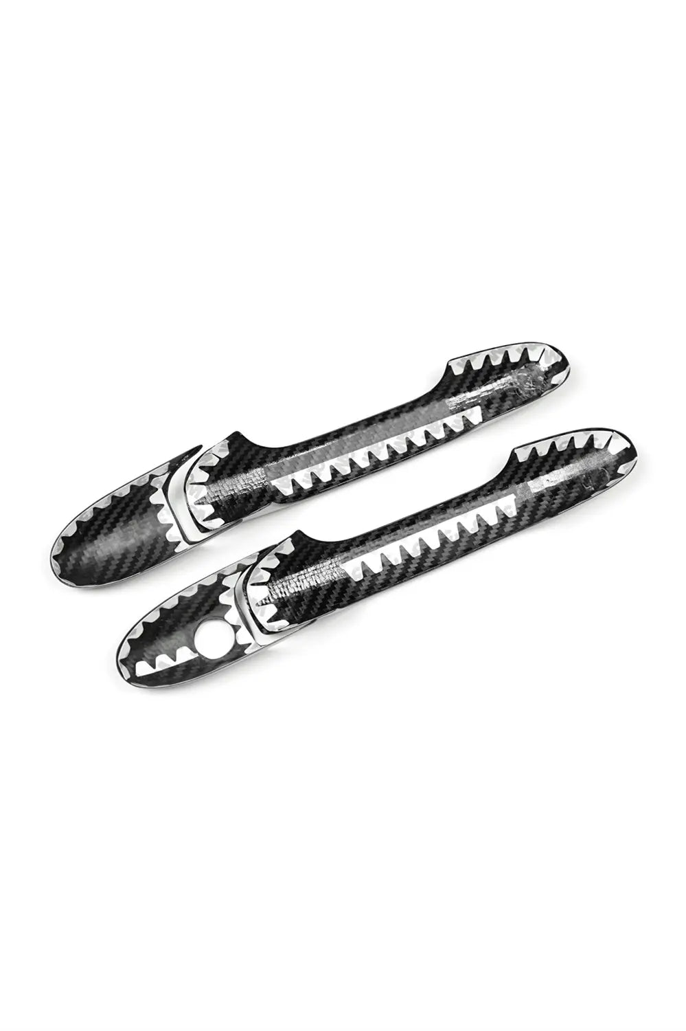 Fiat 500 Abarth 595 695 Carbon Fiber Door Handles Trim Cover