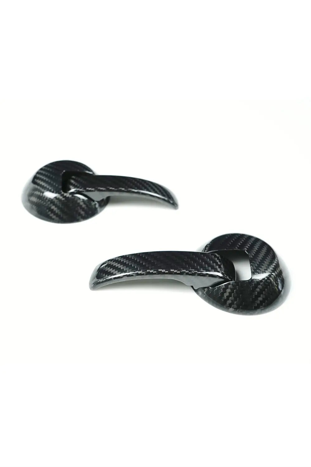 Fiat 500 Abarth Carbon Fiber Interior Door Handle Kit