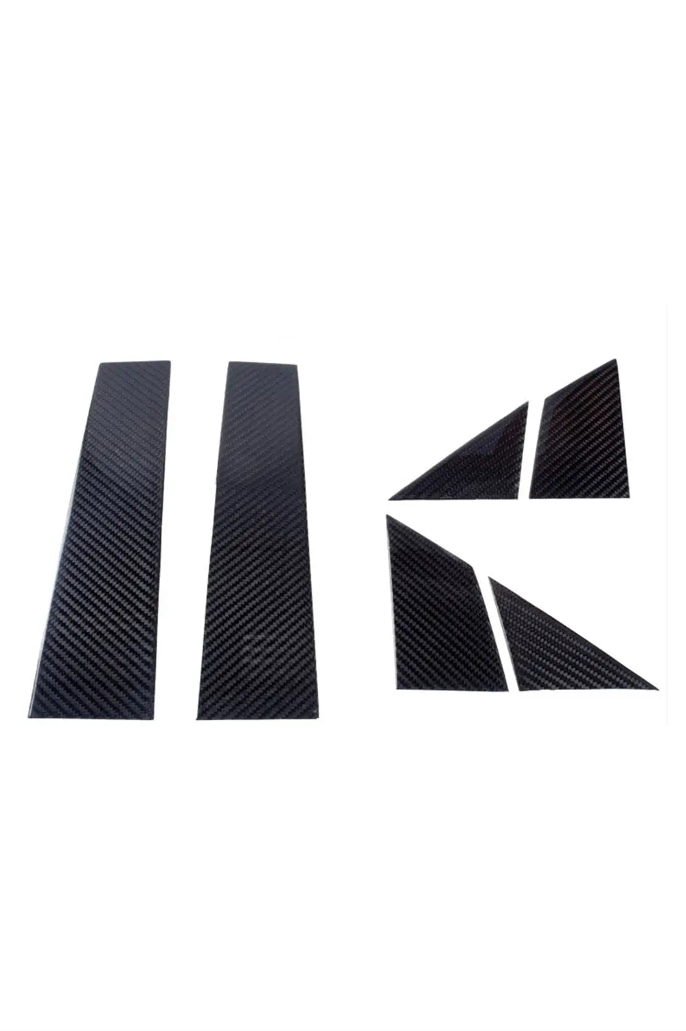 Fiat 500 Abarth Carbon Fiber Pillar Trim-6 PCS KIT