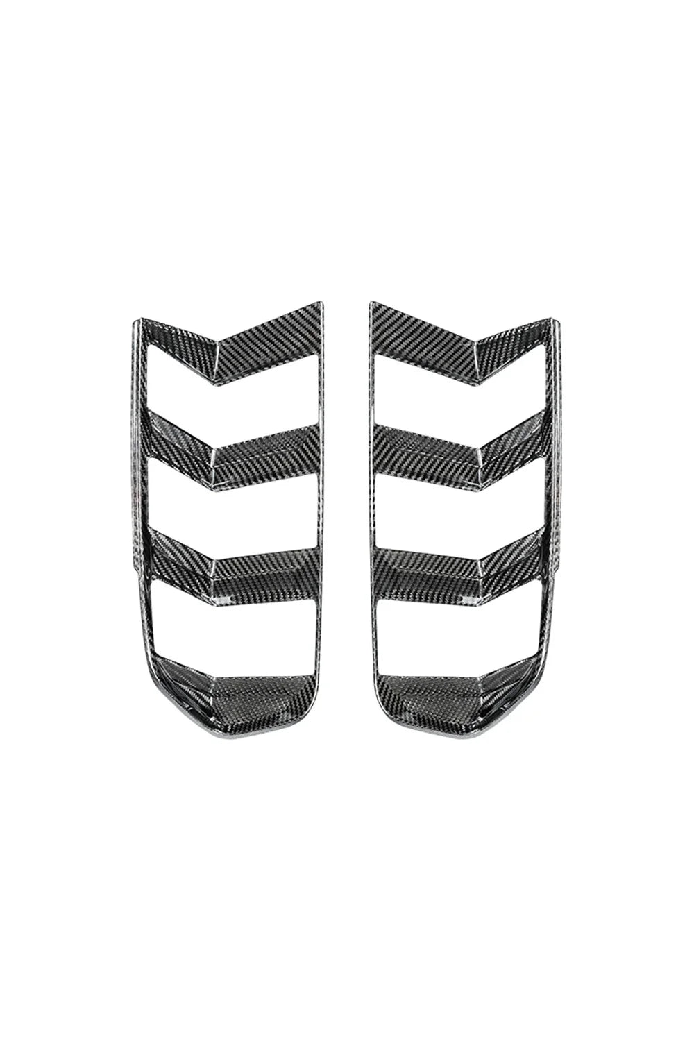 Ford Mustang S650 2024+Carbon Fiber Rear Tail Light Trim Bezel Covers