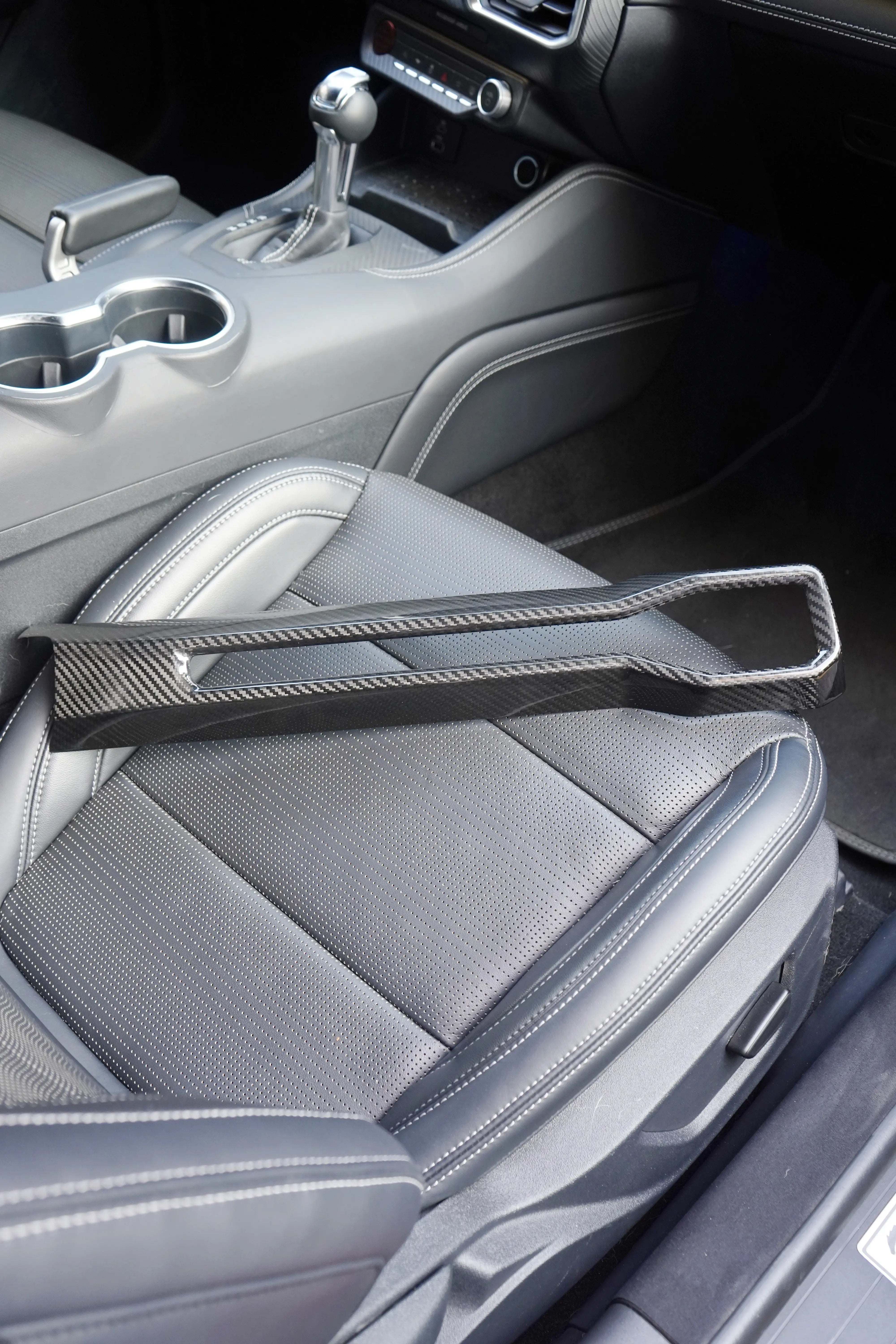 Ford Mustang S650 Carbon Fiber Passenger Dashboard Trim Cover