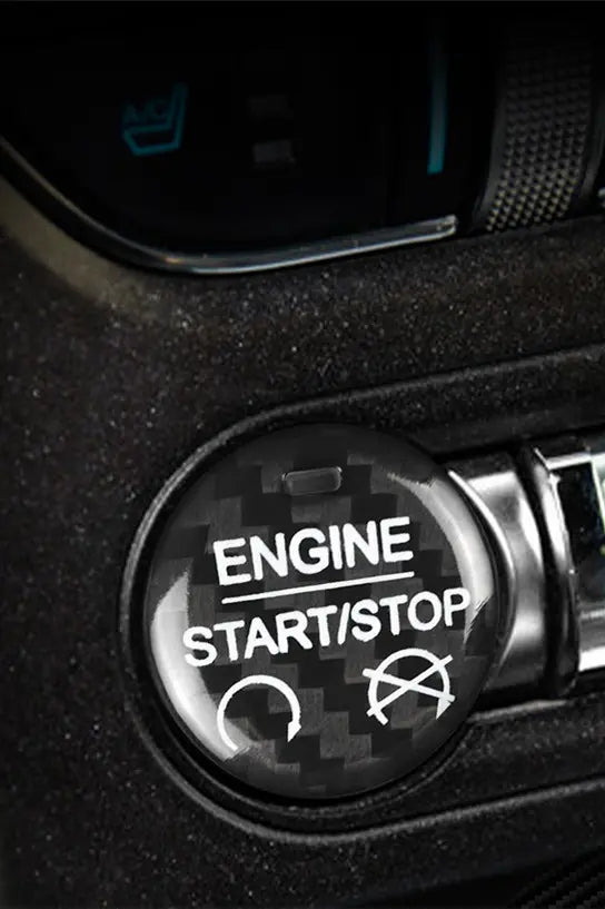 Mustang 2015+ Carbon Fiber Start Stop Button Cover