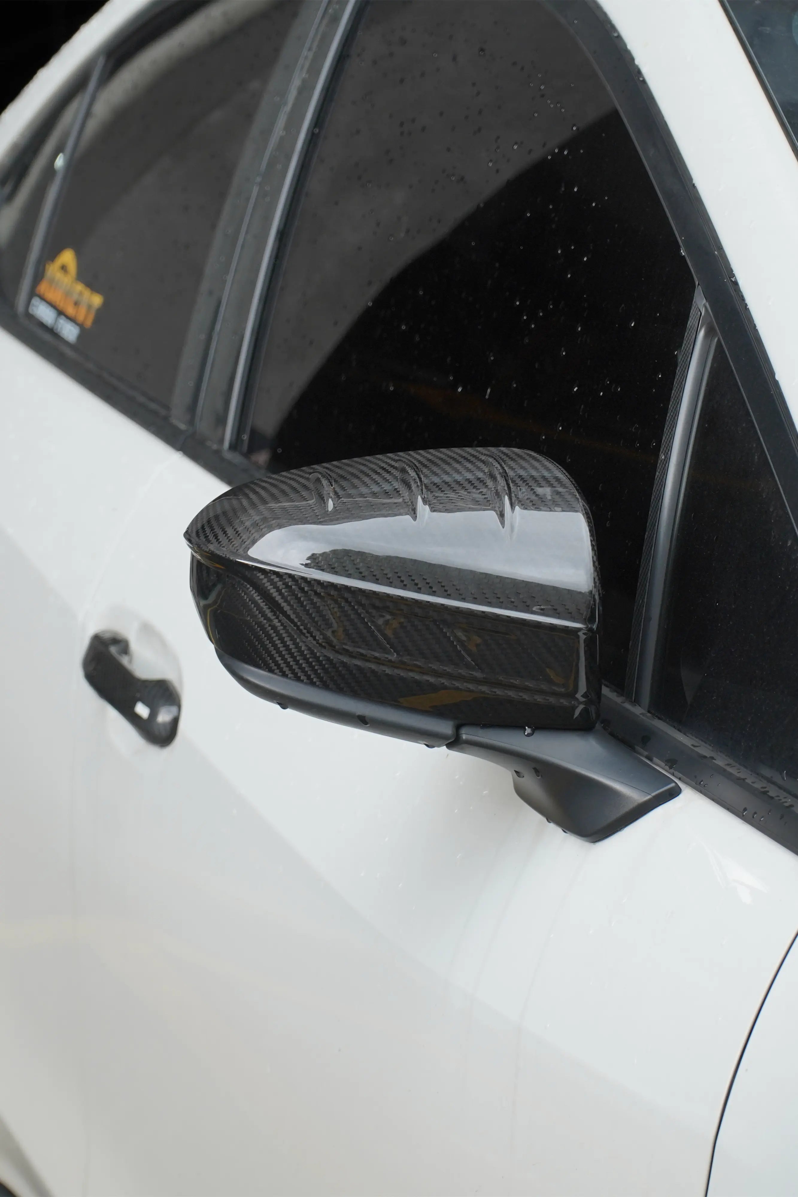 Subaru WRX 2022+ Dry Carbon Fiber Mirror Caps V2 Style(Without Turn Signal)-BLACK
