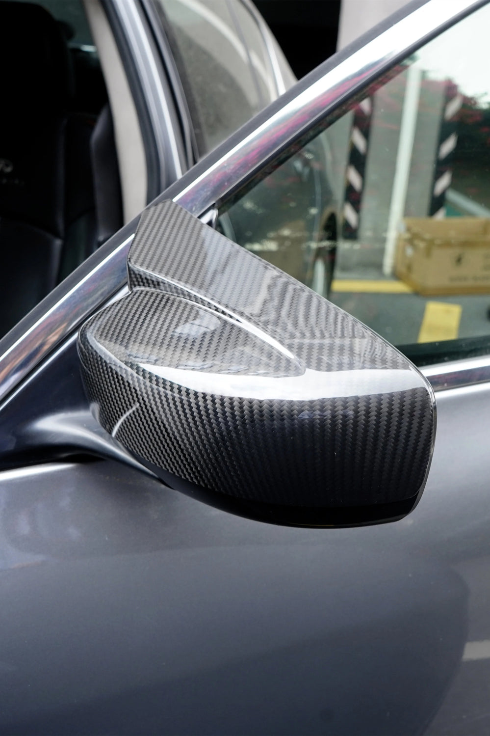 Infiniti G37 Carbon Fiber M Style  Mirror Caps Trim Covers
