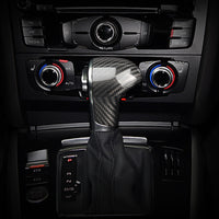 Carbon Fiber Interior Trim Gear Shift Knob Cover For Audi