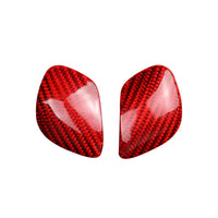 Carbon Fiber Interior Trim Gear Shift Knob Cover For VW-red