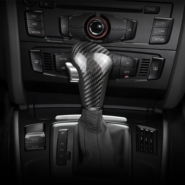 Audi A4-A6/Q5/Q7Carbon Fiber Interior Trim Gear Shift Knob Cover