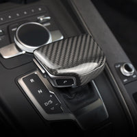 Carbon Fiber Interior Trim Gear Shift Knob Cover For Audi