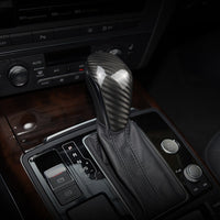 Carbon Fiber Interior Trim Gear Shift Knob Cover For Audi