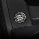 Carbon Fiber Start Stop Button Cover For Audi