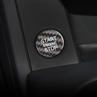 Carbon Fiber Start Stop Button Cover For Audi