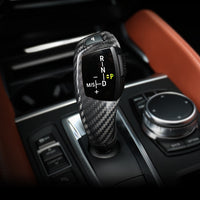 Carbon Fiber Interior Trim Gear Shift Knob Cover For BMW F