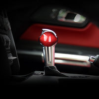 2015-2023 Ford Mustang (2Pcs) Carbon Fiber Gear Shift Knob Cover