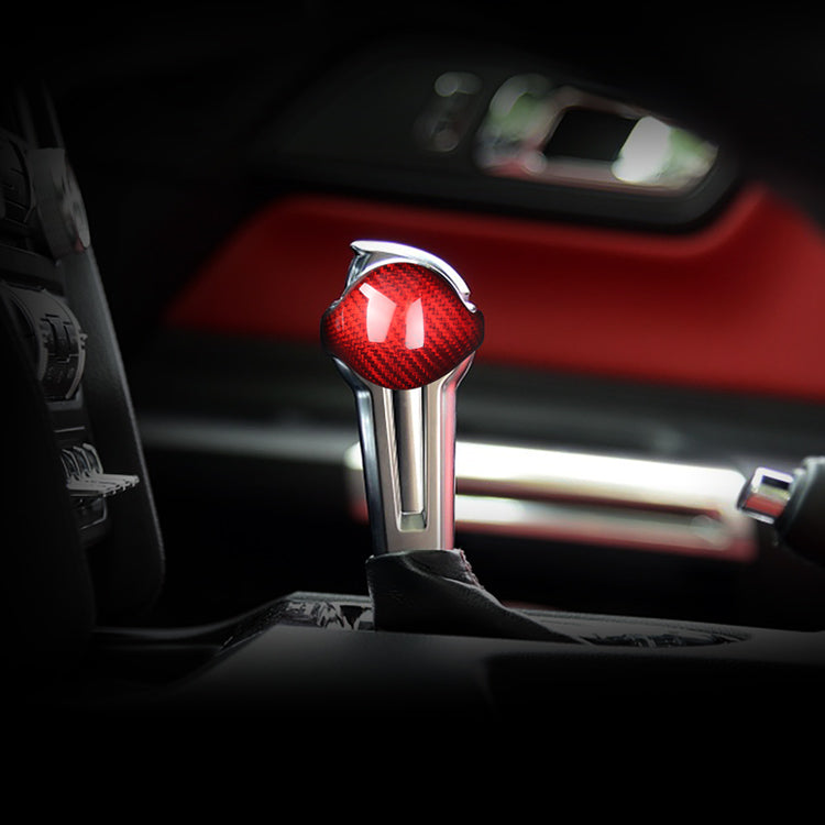 Mustang 2015-2023 Carbon Fiber Shift Knob Trim Cover [2Pcs]