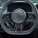 2022+ Subaru WRX/STI Carbon Fiber Steering Wheel Trim Overlays-black