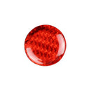 Carbon Fiber Interior Trim Sound Adjustment Button Cover For Cadillac-red