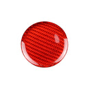 Carbon Fiber Interior Trim Multimedia Rotary Button Cover For Cadillac-red