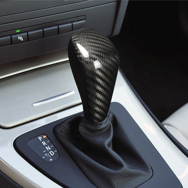 Carbon Fiber Interior Trim Gear Shift Knob Cover For BMW E90/E91