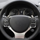 Carbon Fiber Steering Wheel Button Trim Cover For Lexus NX/IS/RC