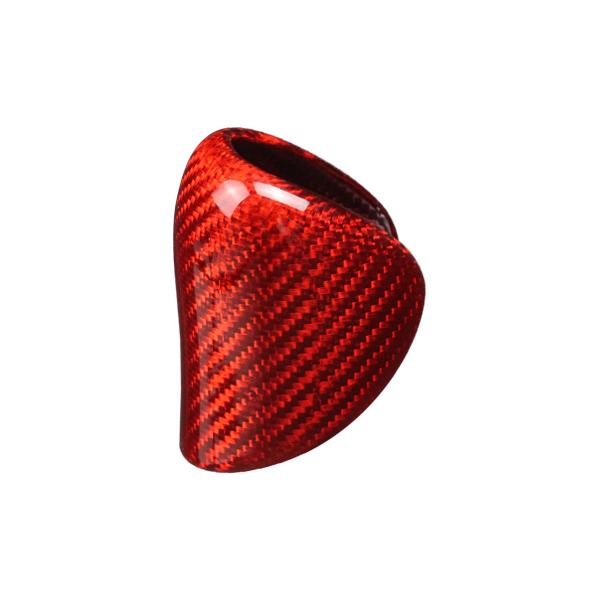 [2pcs] Carbon Fiber Interior Trim Gear Shift Knob Cover For Lexus ES/IS/NX-red only back