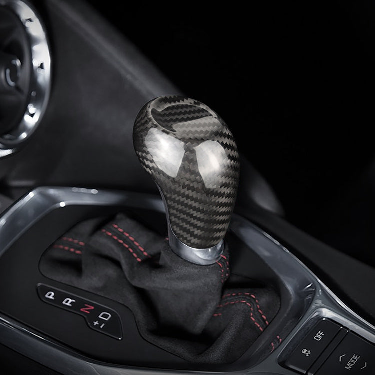 Carbon Fiber Interior Trim Gear Shift Knob Cover For Camaro (2016-2023)