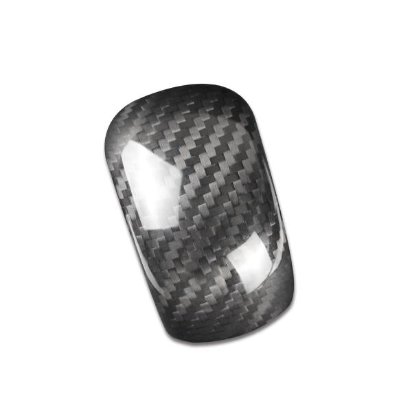 Carbon Fiber Interior Trim Gear Shift Knob Cover For Subaru Forester-black