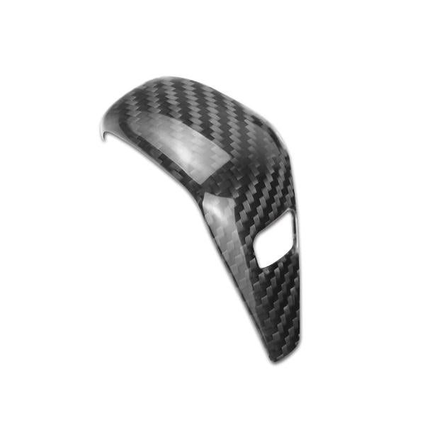 Carbon Fiber Interior Trim Gear Shift Knob Cover For BMW G20-black