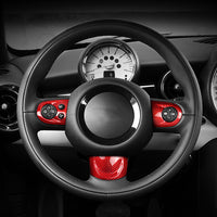 Carbon Fiber Car Steering Wheel Button Trim Cover For Mini Cooper R55/R56/R57