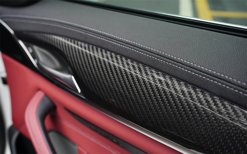 BMW G30/G31/G38 Carbon Fiber Interior Door Trim Covers