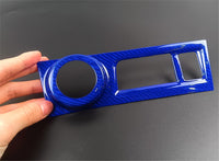 Carbon Fiber Engine Start Frame Trim Cover For Subaru BRZ & Toyota 86-blue