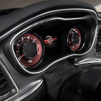 2015-2023 Dodge Challenger Carbon Fiber Interior Gauge Cluster Trim Cover