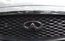 2015-2022 Infiniti Q50 Carbon Fiber Exterior Front Emblem Trim Cover - Xorient Carbon Fiber 