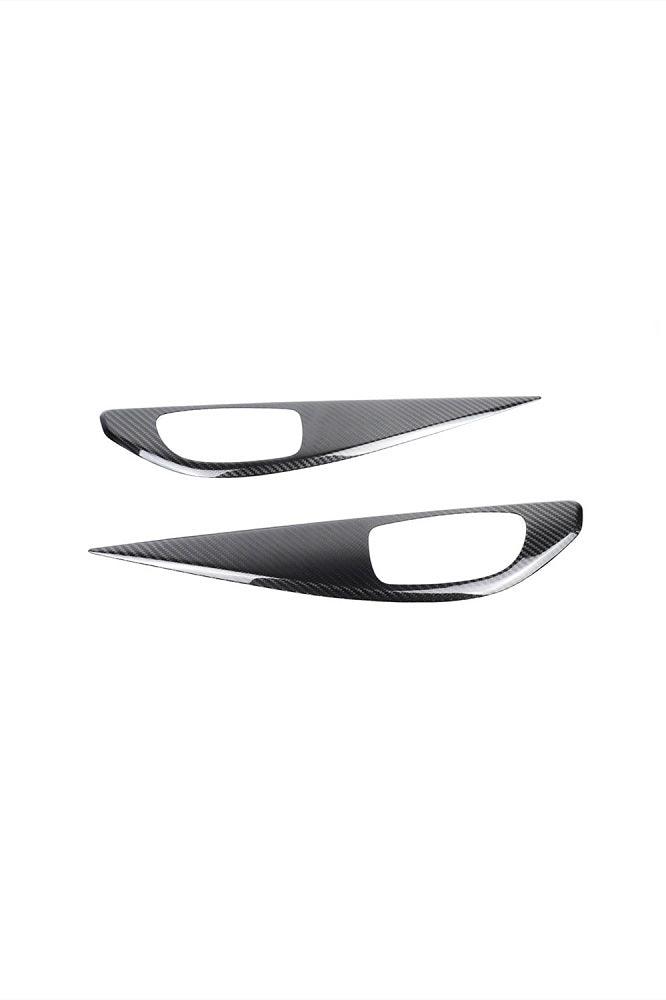 2014-2022 Infiniti Q50 Dry Carbon Fiber Interior Door Panel Trim Set - Xorient Carbon Fiber 