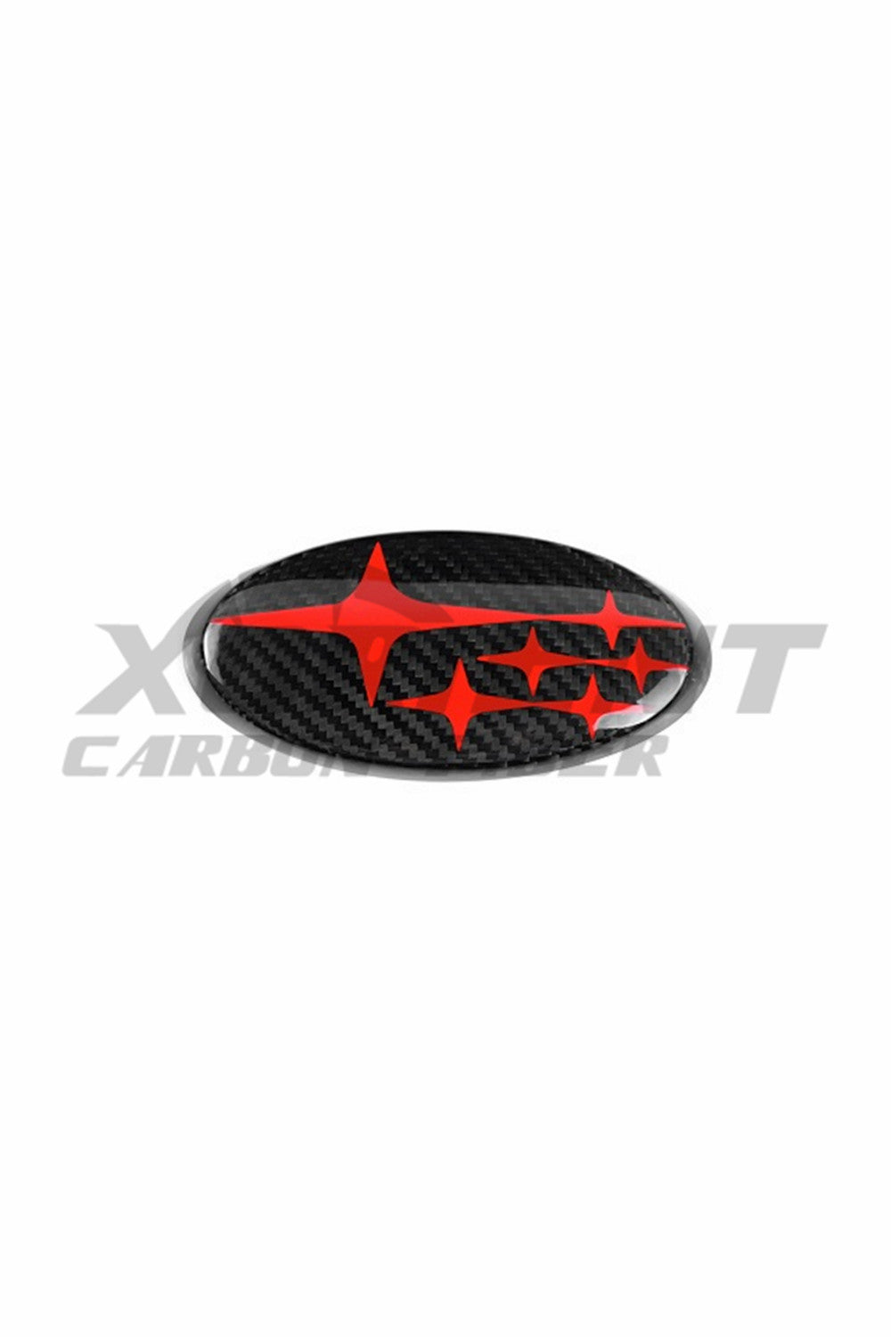 2015-2023 Subaru WRX Carbon Fiber Front And Rear Emblem Trim Cover 18+ CrossTrek,17+ Impreza-red