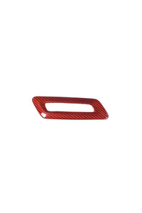 2016-2023 Camaro Carbon Fiber Interior Memory Seat Control Trim Cover- Red