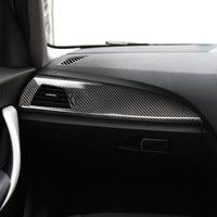 Carbon Fiber Interior Dashboard Trim Cover For BMW F20/F21 [RHD]-black