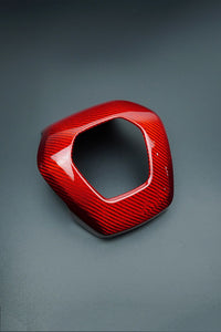 2020+ C8 Corvette Carbon Fiber Steering Wheel Air Bag Cover Red