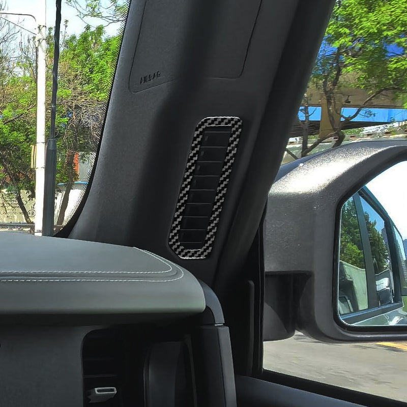 2021-2025 Ford Bronco Carbon Fiber A-Pillar Air Vent Trim Covers