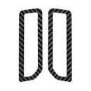 2021-2025 Ford Bronco Carbon Fiber A-Pillar Air Vent Trim Covers - Xorient Carbon Fiber - Image 2